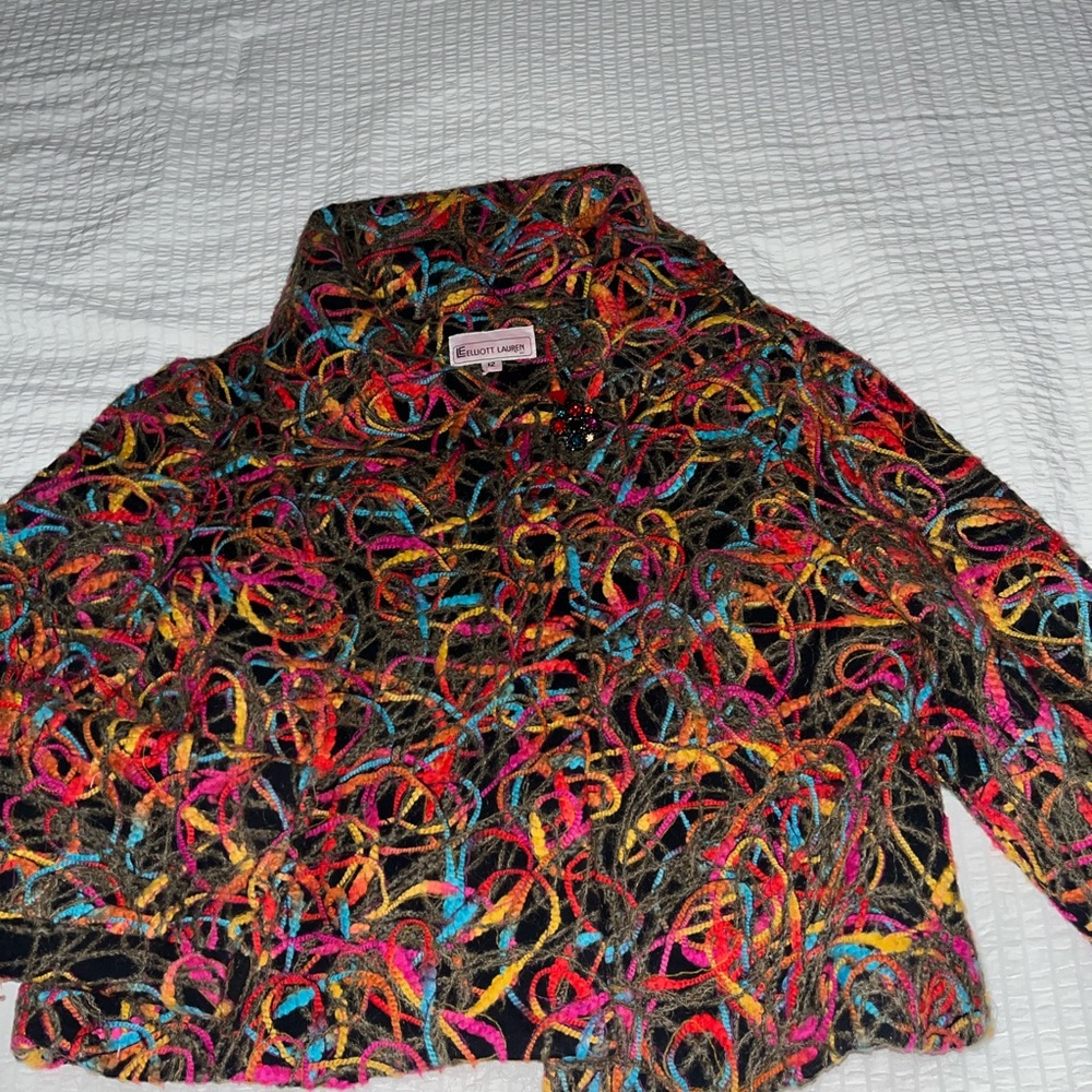 Vintage Elliott Lauren Jacket/Blazer. Size 12. Multicolored.